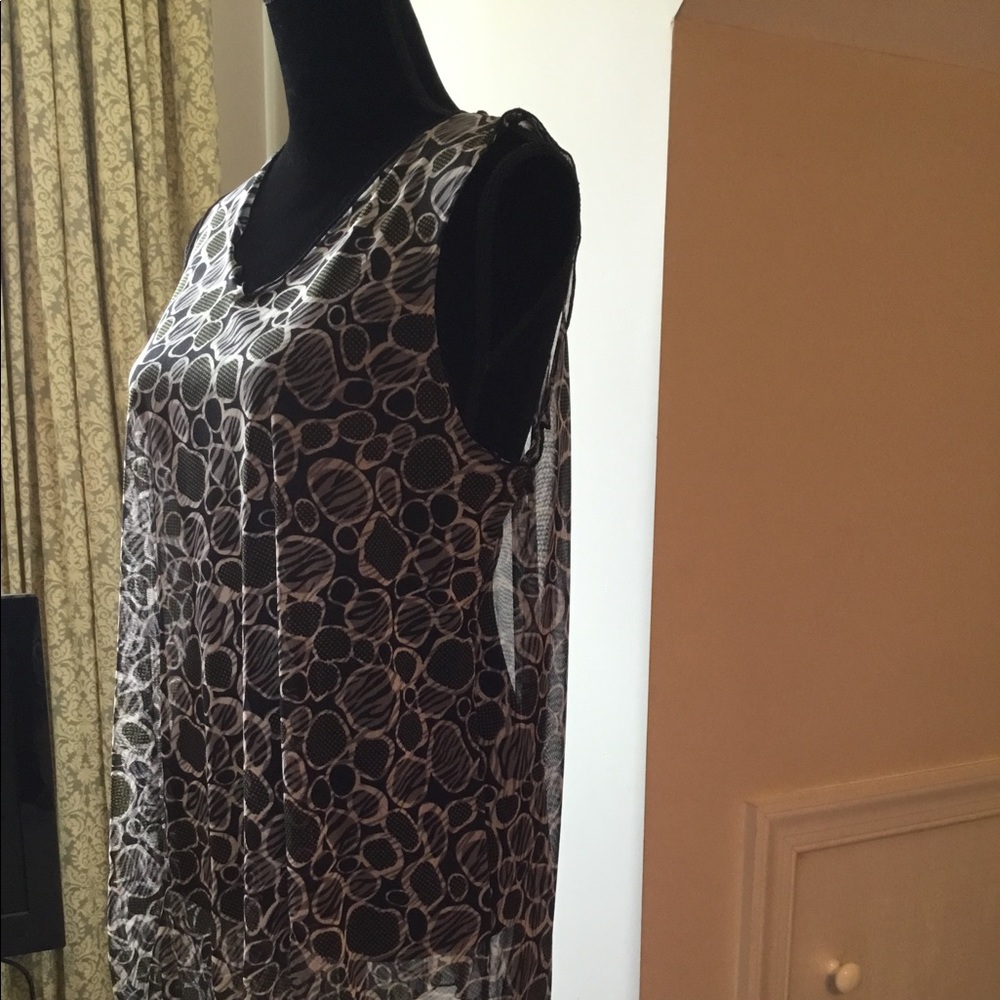 Sheer Sleeveless Cover Up